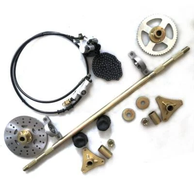 Hinterachse Set 740 mm mit Bremse Kettenrad etc. ATV  Quad Eigenbau HMParts - Bild 1 von 4