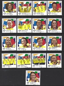 AUSTRALIA 2021 TOKYO OLYMPICS GOLD MEDALISTS SET OF 17 FINE USED - Picture 1 of 1