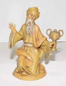 Vintage Fontanini  ~ KING GASPAR ~  4" Wise Man Nativity Figure #5 w/Spider Mark - Picture 1 of 7