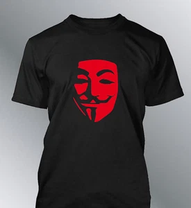 Tee shirt Anonymous S M L XL XXL homme geek hacker pirate informatique - Picture 1 of 5