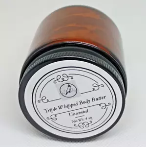 Unscented Sensitive Skin Handmade 4 oz Moisturizing Lotion Thick Cream Butter - Picture 1 of 6