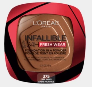 L'Oreal Paris Infallible Up to 24H Fresh Wear Foundation 375 Deep Amber - Picture 1 of 3