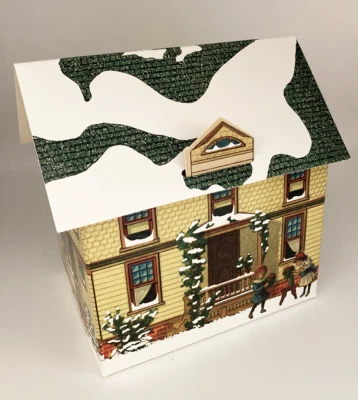 House Shaped Gift Box - Cottage Gift Box - Christmas Gift Box - Image 1 of 4