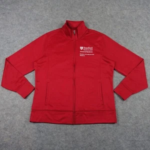 Stanford Jacket Womens Large Red School Of Medicine Full Zip Cardiovascular Work - Picture 1 of 14