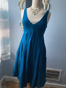 New Patagonia Laurel Ridge Dress Size Small Big Sur Blue - Picture 1 of 8