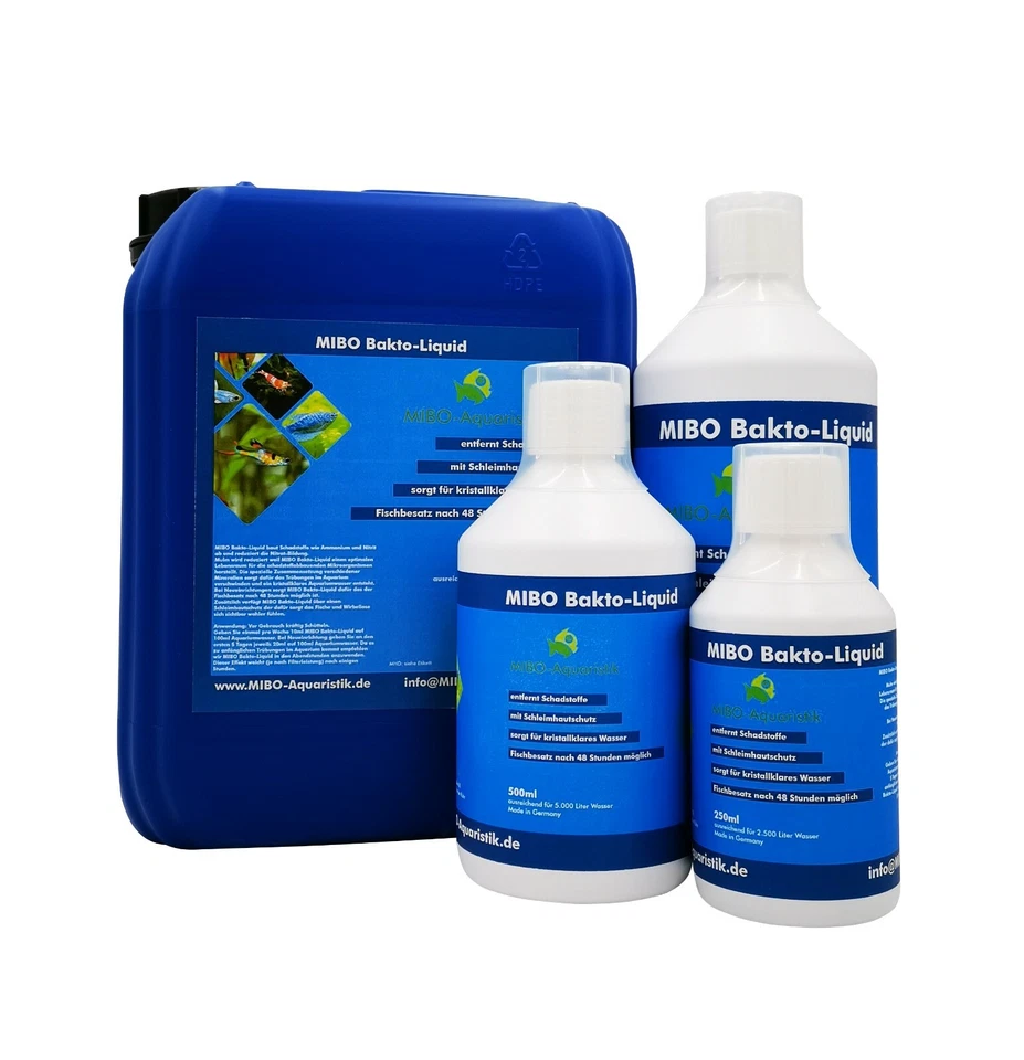 MIBO Bakto Liquid Aquarium Wasseraufbereiter Schadstoffabbau Mulmabbau Pflege - Bild 1 von 1