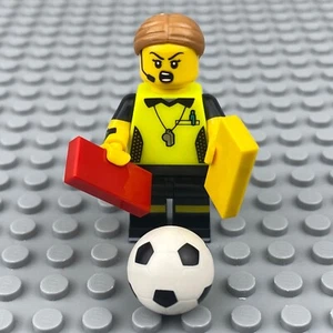LEGO Fútbol Árbitro Minifigura Coleccionable Serie 24 - Completa sin Soporte - Imagen 1 de 6