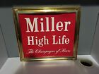 Vintage Miller High Life 1970's Metal Sign Miller Brewing Co Milwaukee WI 