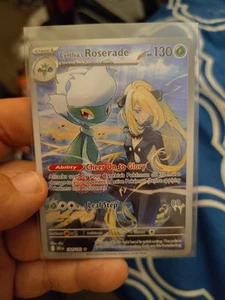 Cynthia's Roserade 184/182 Pokemon Nintendo Destinated Rivals Pack Fresh Sleeved - Foto 1 di 4