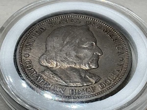 1892 Columbian Exposition  Silver Commemorative HALF Dollar - Picture 1 of 2