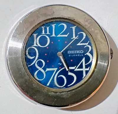 Мужские наручные часы Seiko Chariot 2140-0010 21j синий циферблат моталка на запчасти/ремонт - Изображение 1 из 4