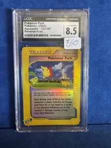 CGC 8.5 Pokemon Park Reverse Holo Aquapolis Mint 131/147 Graded Karte Vintage - Bild 1 von 2