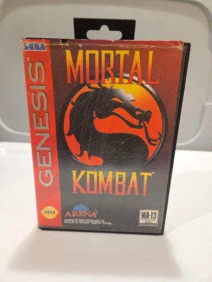 Mortal Kombat (Sega Genesis, 1994) No manual Tested Working - Image 1 of 4