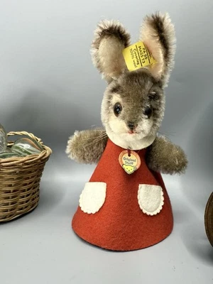 SÜSS STEIFF 3172/15 Hase Kaninchen 1968  komplett Vintage 60JJ ca 15cm - Bild 1 von 4