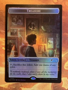 MTG Rainbow Foil Treasure Token (2065) Secret Lair: Nuestra Magia Near-Mint!! - Bild 1 von 2