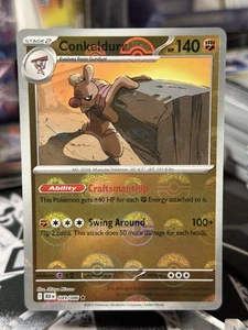 Black Bolt White Flare Conkeldurr Pokeball 049/086 English - Picture 1 of 4