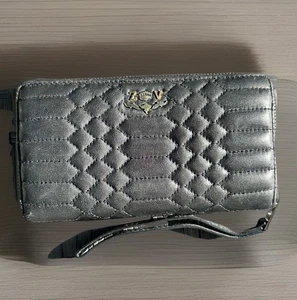 AUTHENTISCHE Zadig & Voltaire Damen Geldbörse ~ schwarz ~ umlaufender Reißverschluss ~ gesteppte Kalbsleder - Bild 1 von 10