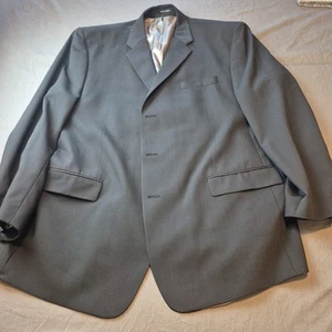 Chaps Ralph Lauren Men 48L Black Blazer Sports Coat Wool Made In Canada - Imagen 1 de 23