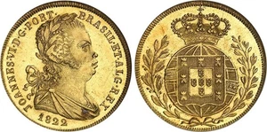 Portugual - Jean VI - 1/2 Peca 3200 Reis 1822 Lisbonne - NGC MS 64 - Imagen 1 de 1