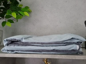 Urbanara Bettwäsche Winter ☃️ Flanell, Kissengröße 40x80 Cm, Grau Blau - Bild 1 von 3