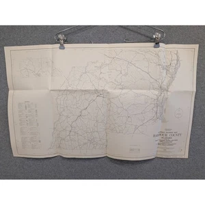 Vintage 1983 General Highway Karte Barbour County Alabama 29" x 18" Eufala Clayton - Bild 1 von 4