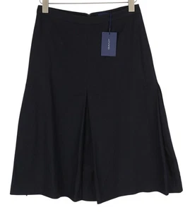 Gant Washable Stretch Wool Damen Rock EU36 Dunkelblau Falten Gefüttert Knielänge - Bild 1 von 10