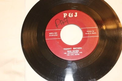 ULTRA RARE ROCKABILLY-PETE PETERS & THE RHYTHMAKERS WITH THE FIVE NOTES-"FANNY B - Image 1 of 2