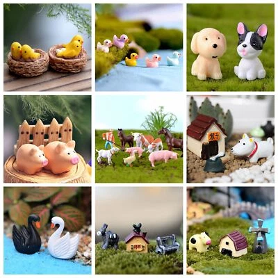 Animal Country Farm Fairy Garden Accessories Miniature Ornament Statue Figurines - image 1 of 4