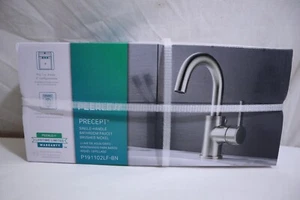 (NEW) PEERLESS P191102LF-BN PRECEPT SINGLE-HANDLE BATHROOM FAUCET BRUSHED NICKEL - Picture 1 of 13