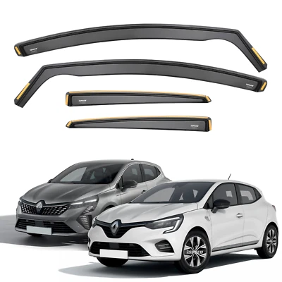 ISPEED Wind Deflectors for RENAULT CLIO MK5 2019-2025 5-Door Hatchback 4pc Set - Image 1 of 4