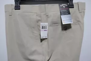 Callaway Pro Spin 2.0 Golf Pants Khaki Waist 38" Length 30" 100% Polyester NWT - Picture 1 of 15