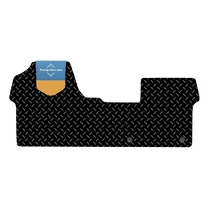 Fits Toyota ProAce 2017 on Van Floor Mats in Waterproof 3mm Checkerplate Rubber - Picture 1 of 10