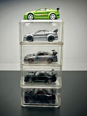 Import Tuner Muscle Machine Acura Nissan Toyota Skyline Diecast 5 Car Lot - Image 1 of 4