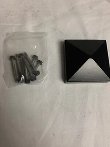4 Pack Veranda 2in x 2in Black Aluminum Pyramid Post Top 73010669 - Picture 1 of 1