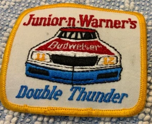VINTAGE RACING PATCH 70’s RACING Junior n Warner’s Double Thunder Budweiser  - Bild 1 von 2