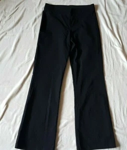 WOMENS GIRLS BLACK SLIM BOOTCUT TROUSERS BY SPIRIT WARDROBE SIZE 10 REGULAR - Picture 1 of 3