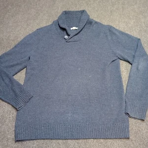 Method High Neck Infantry Sweater Adult Large Blue Long Sleeve Pullover Knit - Picture 1 of 7