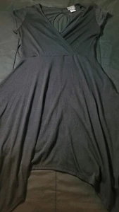 Dot's Women’s Black Short Sleeve Dress Size Medium Preowned - Picture 1 of 8