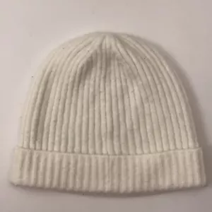 Lands' End soft white winter cuff hat vertical lines size L/XL - Picture 1 of 6