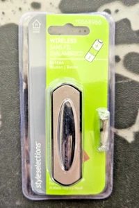 Style Selections Wireless Door Bell Nickel and Black Finish - Picture 1 of 2