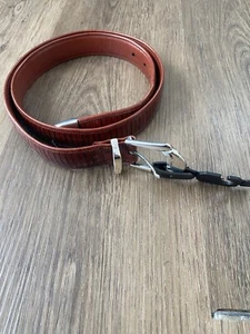 Cintura uomo Mezlan PELLE 3109/30 made in Spain fibbia punta argento taglia 36 - Foto 1 di 4