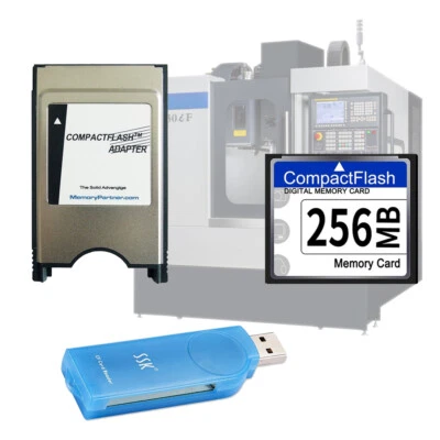 128MB-64GB CF Memory Card Compact Flash Card +PCMCIA Adapter +SSK USB2.0 Reader - Image 1 of 4