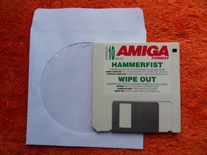 commodore AMIGA FORMAT Magazin Cover Demo Disc 10 - Mai 1990 - Hammerfist - Bild 1 von 3