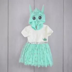Baby Yoda Grogu Disney Star Wars Cosplay Dress Up Costume Girls Size Large 10/12 - Picture 1 of 7
