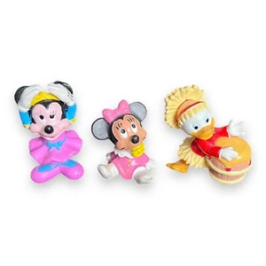 Disney Vintage Applausi Minnie Mouse & Huey Ducktales personaggi PVC anni 80 2” - Foto 1 di 8