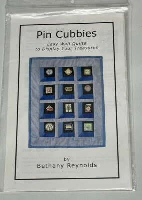 Wall Quilts Display Treasures 12 Pin Keepers penny rug quilt sewing pattern book - Image 1 of 4