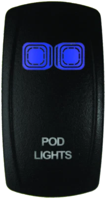 DragonFire Racing Lighted Switch On/Off Blue | 522614 - Image 1 of 3