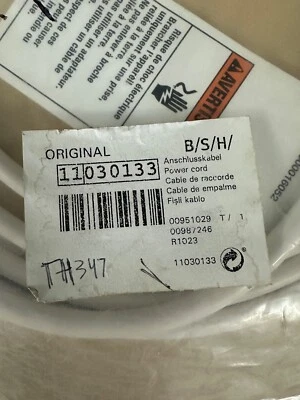 + NUEVO - Cable de alimentación para refrigerador Bosch 110 voltios - parte # 11030133 Foto 1 de 4