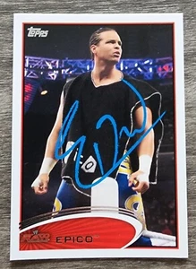Epico Colon Signed 2012 WWE Topps Card #15 Wrestling WWF Rare RAD - Picture 1 of 1