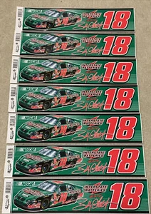 Lot 7 Bobby Labonte #18 NASCAR GIBBS RACING Car Decals Bumper Stickers 2002 NOS - Picture 1 of 3